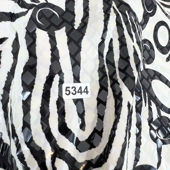 Exclusively Misook Zip Up Jacket Womens 3X Black & White Geometric Print NWT - Picture 10 of 10